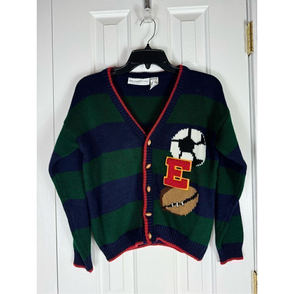 The Eagles Eye Boys Vintage Sports Sweater Size L 12/14